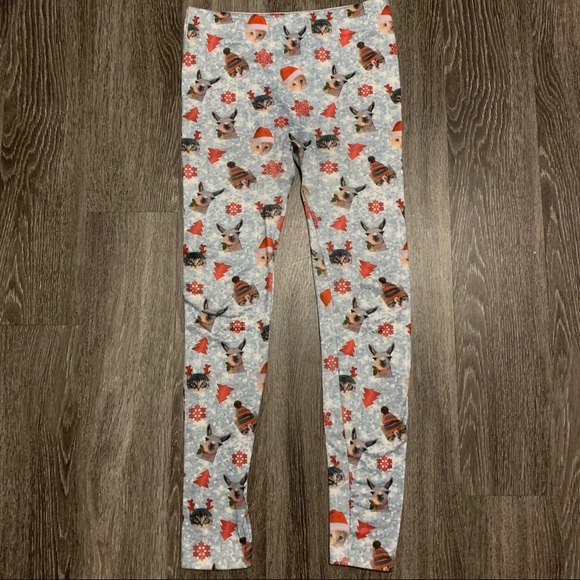 Holiday Cat & Llama Leggings - Picture 2 of 4